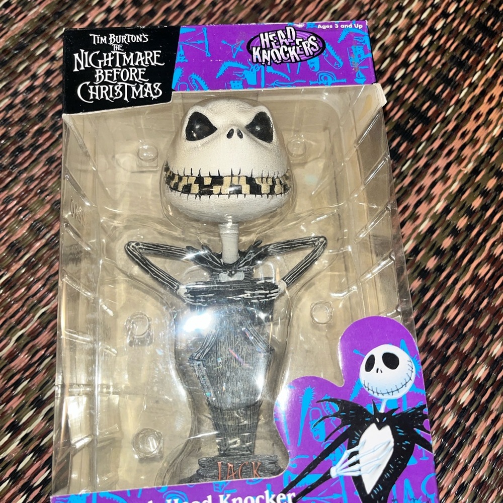 The Nightmare Before Christmas Jack Skellington Head Knocker - Black & White